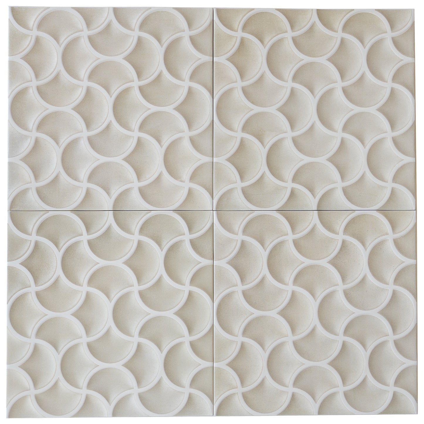 Soft Beige Terracotta 13x13 Matte Porcelain Lattice Tile - Sample