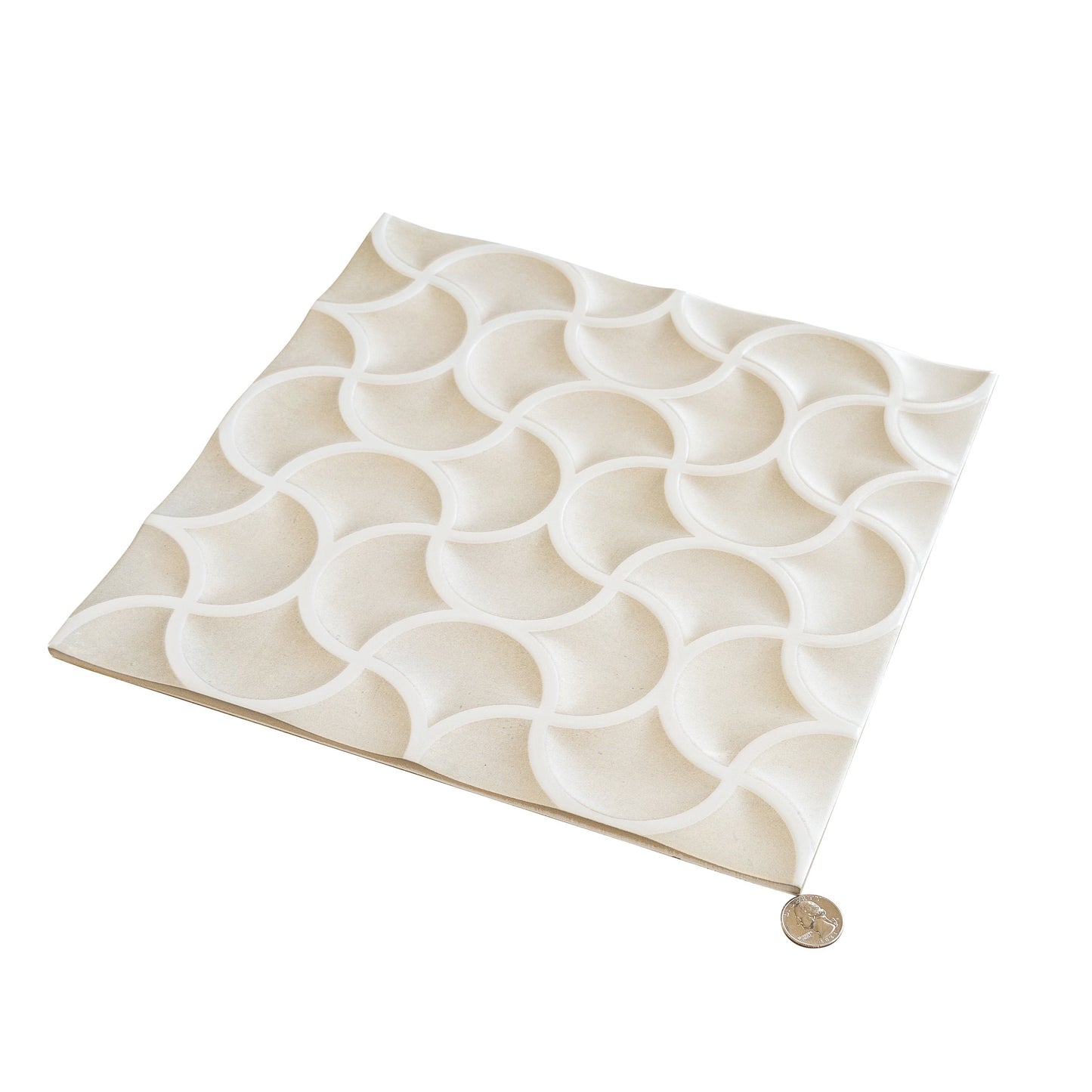 Soft Beige Terracotta 13x13 Matte Porcelain Lattice Tile - Sample