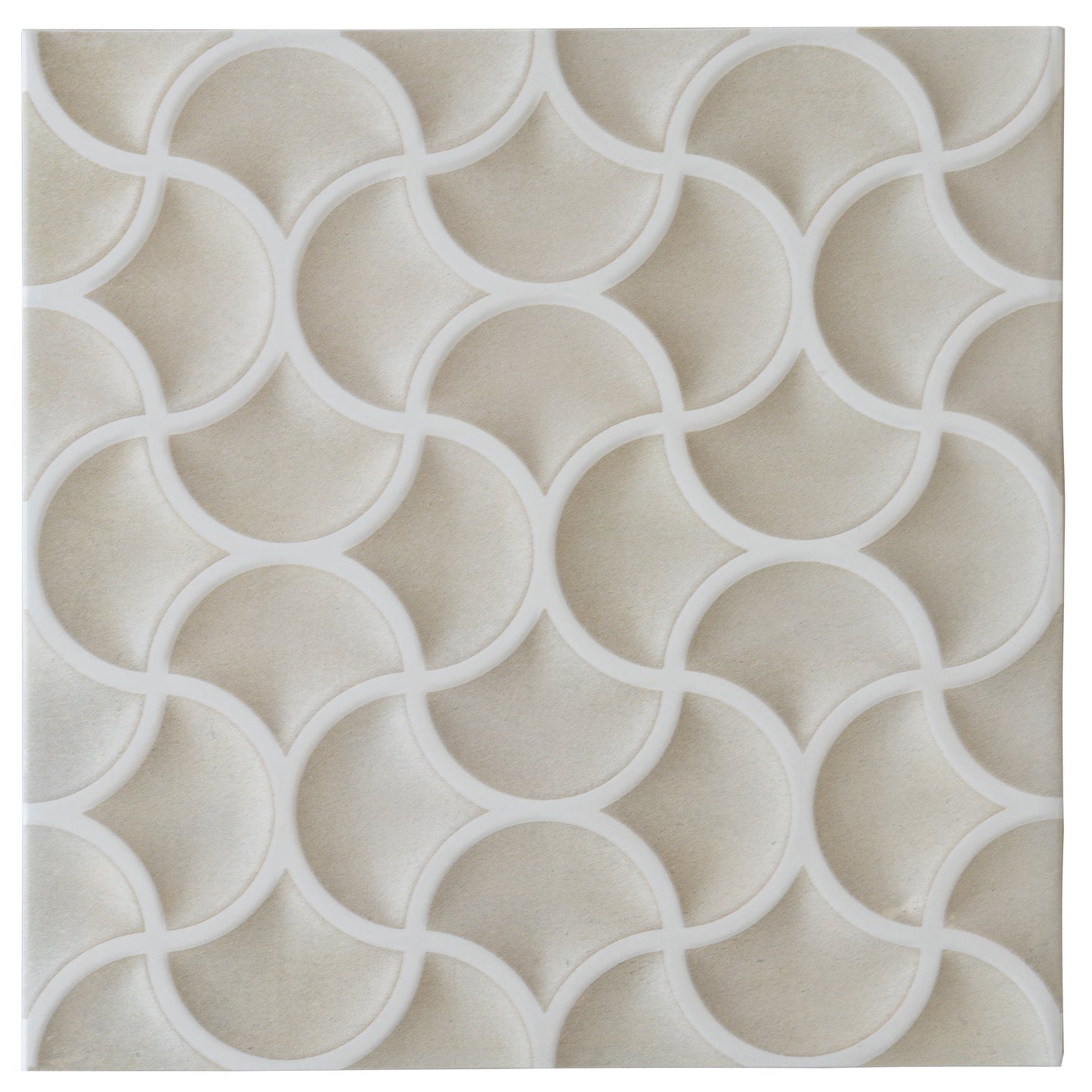 Soft Beige Terracotta 13x13 Matte Porcelain Lattice Tile - Sample