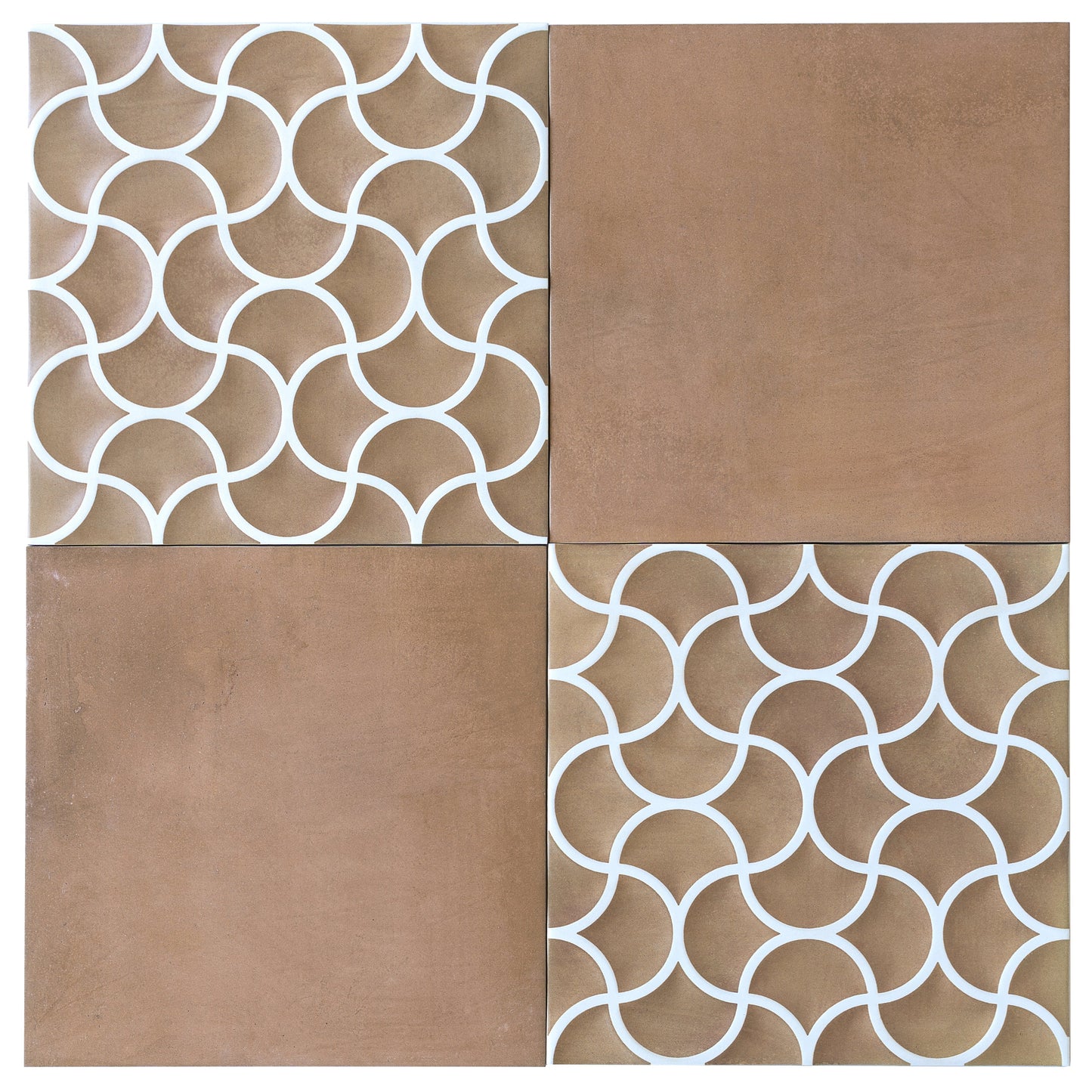 Rustic Terracotta 13x13 Matte Porcelain Lattice Tile