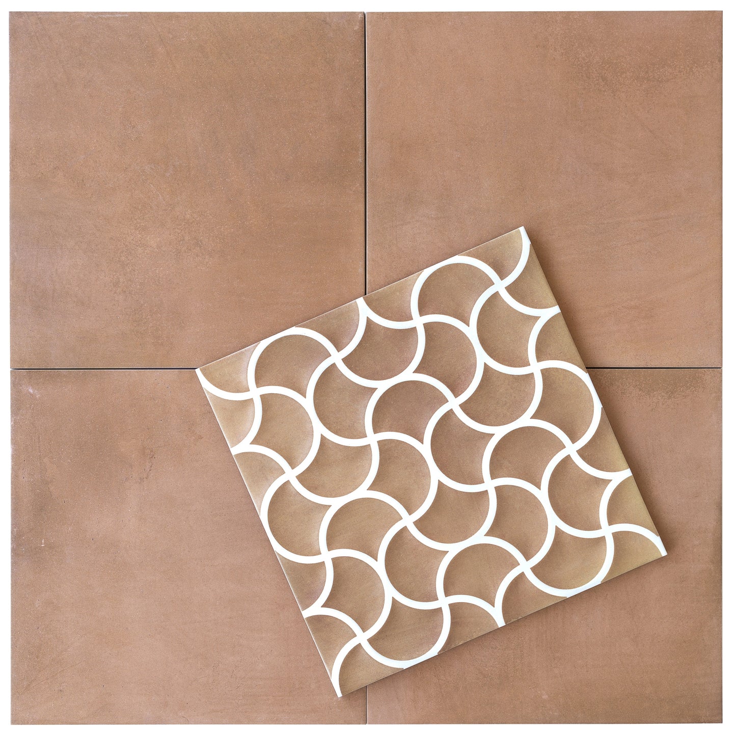 Rustic Terracotta 13x13 Matte Porcelain Lattice Tile