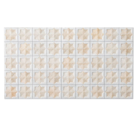 Ice White and Beige 12 x 22 Matte and Glossy Porcelain Large Tile - Sample