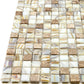 Beige 12 x 12 Glossy Glass Mosaic Tile