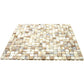 Beige 12 x 12 Glossy Glass Mosaic Tile