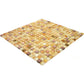 Beige and Pearl 12 x 12 Glossy Glass Mosaic Tile