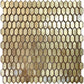 Shimmer Gold 12 x 12 Glossy Glass Picket Tile