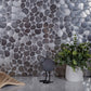 Pebble Gray 12 x 12 Polished Metal Mosaic Tile