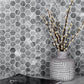 Gray 11 x 12 Polished Marble Mosaic Tile