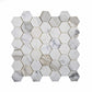 Gray 12x12 Polished Stone Mosaic Tile Sample