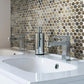 Beige 12 x 12 Glossy Glass Mosaic Tile - Sample