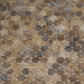 Beige 12 x 12 Glossy Glass Mosaic Tile