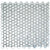 Silver 12 x 12 Glossy Glass Mosaic Tile