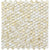 White and Gold 12 x 12 Glossy Glass Mosaic Tile