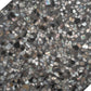 Black with Amber Pearl flecks 9x8 Glossy Shell, Terrazzo Hexagon Tile
