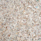 Ivory White with Copper flecks 9x8 Glossy Shell, Terrazzo Hexagon Tile
