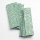 Mint Green with Copper flecks 3x12 Glossy Shell, Terrazzo Elongated Subway Tile