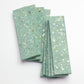 Mint Green with Copper flecks 3x12 Glossy Shell, Terrazzo Elongated Subway Tile  - Sample