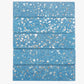 Yosemite Blue with Copper flecks 3x12 Glossy Shell, Terrazzo Elongated Subway Tile  - Sample