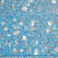 Yosemite Blue with Copper flecks 3x12 Glossy Shell, Terrazzo Elongated Subway Tile