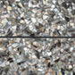 Black with Amber Pearl flecks 3x12 Glossy Shell, Terrazzo Elongated Subway Tile  - Sample