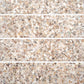 Ivory White with Copper flecks 3x12 Glossy Shell, Terrazzo Elongated Subway Tile
