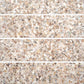 Ivory White with Copper flecks 3x12 Glossy Shell, Terrazzo Elongated Subway Tile  - Sample