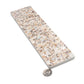 Ivory White with Copper flecks 3x12 Glossy Shell, Terrazzo Elongated Subway Tile  - Sample