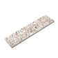 Ivory White with Copper flecks 3x12 Glossy Shell, Terrazzo Elongated Subway Tile