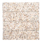 Ivory White with Copper flecks 3x12 Glossy Shell, Terrazzo Elongated Subway Tile