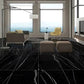 Black Marquina 24 x 48 Polished Porcelain Large Tile - Sample