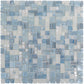 Light Blue 12 x 12 Glossy Glass Mosaic Tile