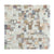 White and Beige 12 x 12 Glossy Glass Mosaic Tile