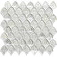 Silver 11 x 11 Glossy Glass Mosaic Tile