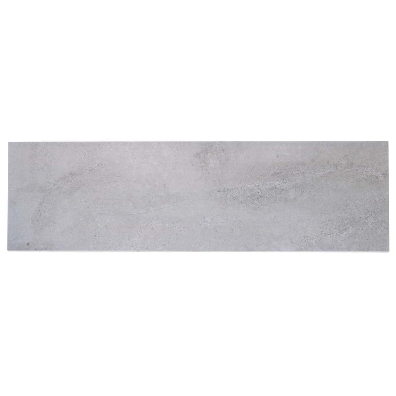 Platinum Gray 12 x 40 Matte Ceramic Large Tile