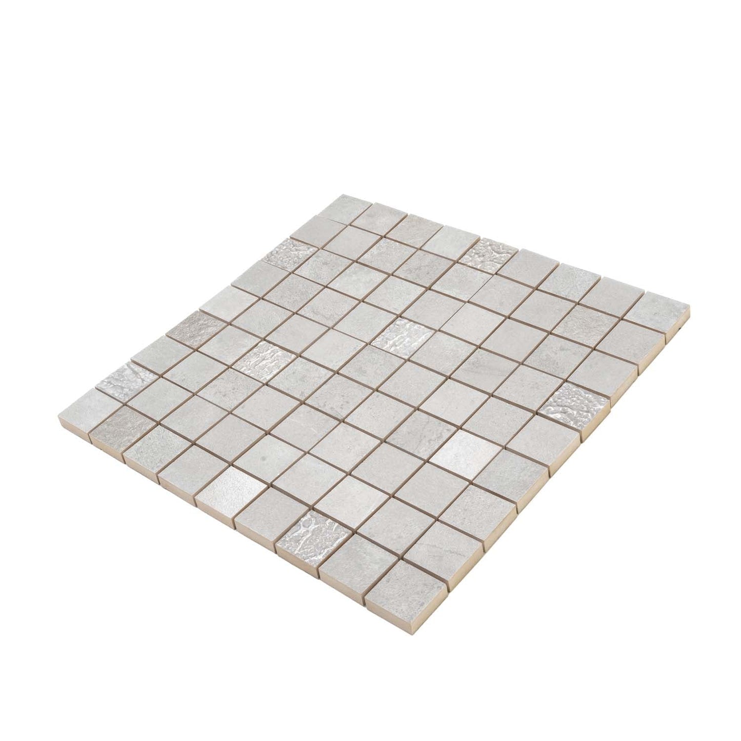 Gray 12 x 12 Matte Ceramic Mosaic Tile