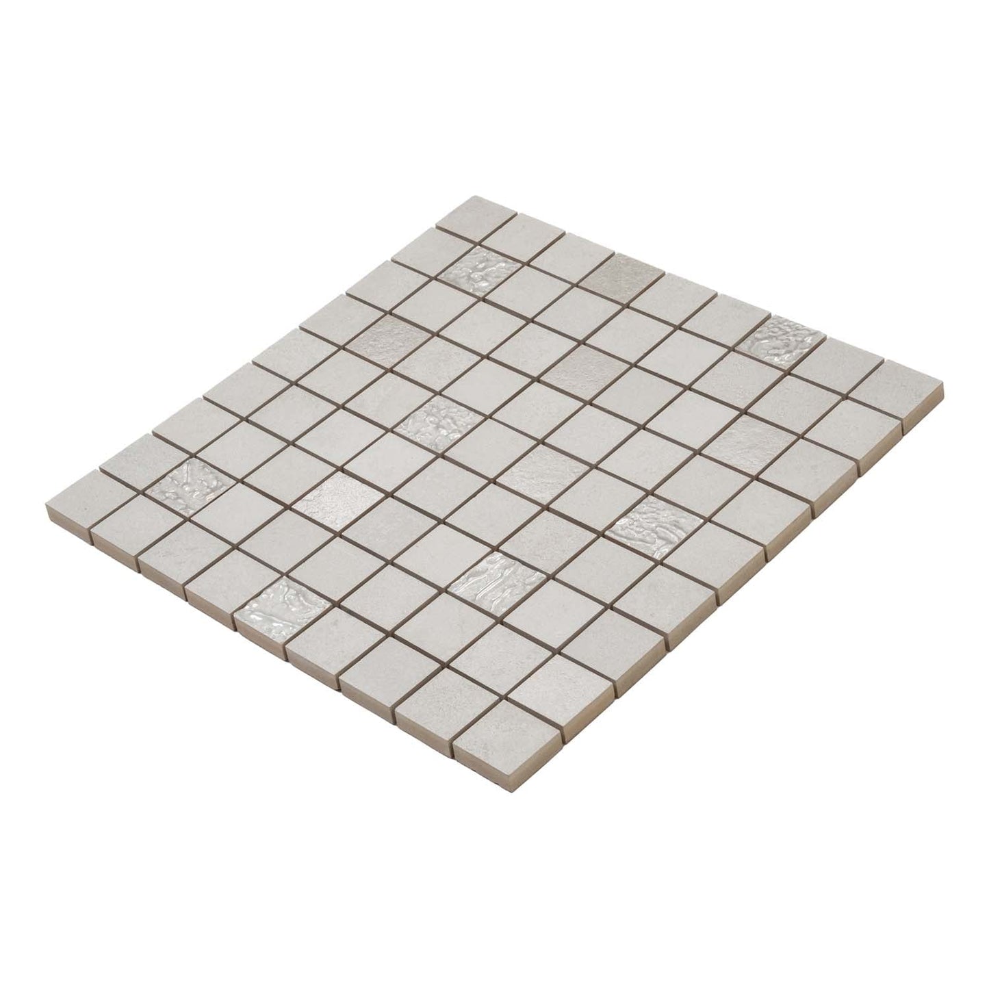 Smoke White 12 x 12 Matte Ceramic Mosaic Tile