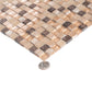 Beige andBrown 12 x 12 Glossy, Foiled Glass, Resin, Stone Mosaic Tile