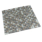 Blue and Gray 12 x 12 Glossy, Foiled Glass, Resin, Stone Mosaic Tile - Sample