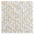 White 12 x 12 Glossy, Foiled Glass, Resin, Stone Mosaic Tile