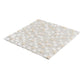 White 12 x 12 Glossy, Foiled Glass, Resin, Stone Mosaic Tile