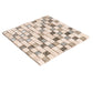 Beige 12 x 12 Polished Glass, Resin, Stone Mosaic Tile