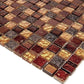 Gold and Red 12 x 12 Glossy, Foiled Glass, Resin, Stone Mosaic Tile