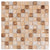 Beige 12 x 12 Glossy, Foiled Glass, Resin, Stone Mosaic Tile