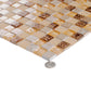 Beige 12 x 12 Glossy, Foiled Glass, Resin, Stone Mosaic Tile