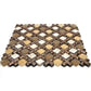 Brown 11 x 11 Polished, Matte, Textured Glass, Resin, Stone Mosaic Tile