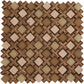 Brown 11 x 11 Polished, Matte, Textured Glass, Resin, Stone Mosaic Tile