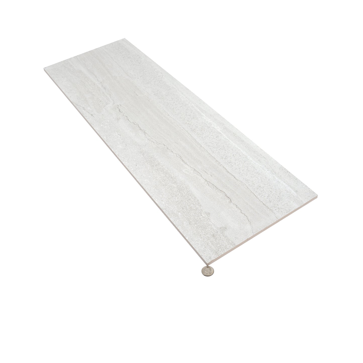 Light Gray 12x36 Matte Ceramic Large Tile - Sample