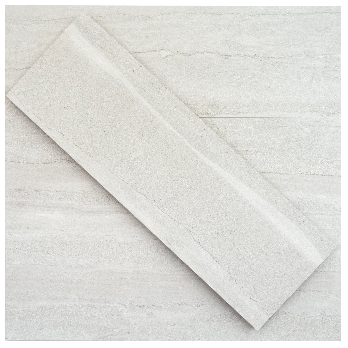Light Gray 12x36 Matte Ceramic Large Tile - Sample