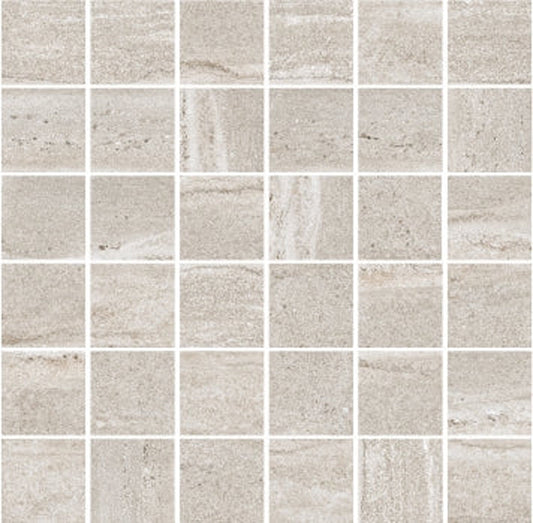 Warm Beige 12x12 Matte Porcelain Mosaic Tile - Sample