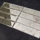 Silver 3 x 12 Polished Glass Subway Tile